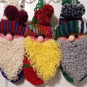 Unique Crocheted Christmas stockings